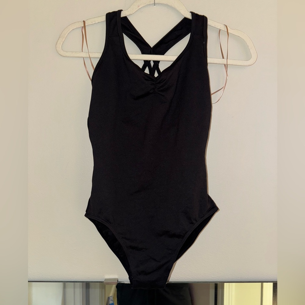 Like new, black girls leotard , size large